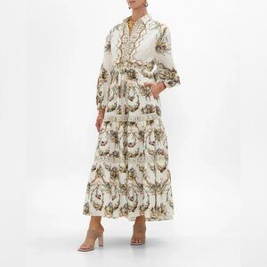 CAMILLA | DRESSING ROOM DRAMA TIERED LONG SHIRT DRESS NWT medium